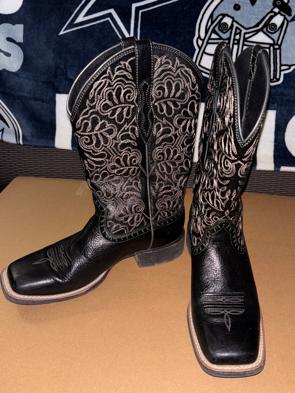 Women’s Black Embroidered Ariat Boots
